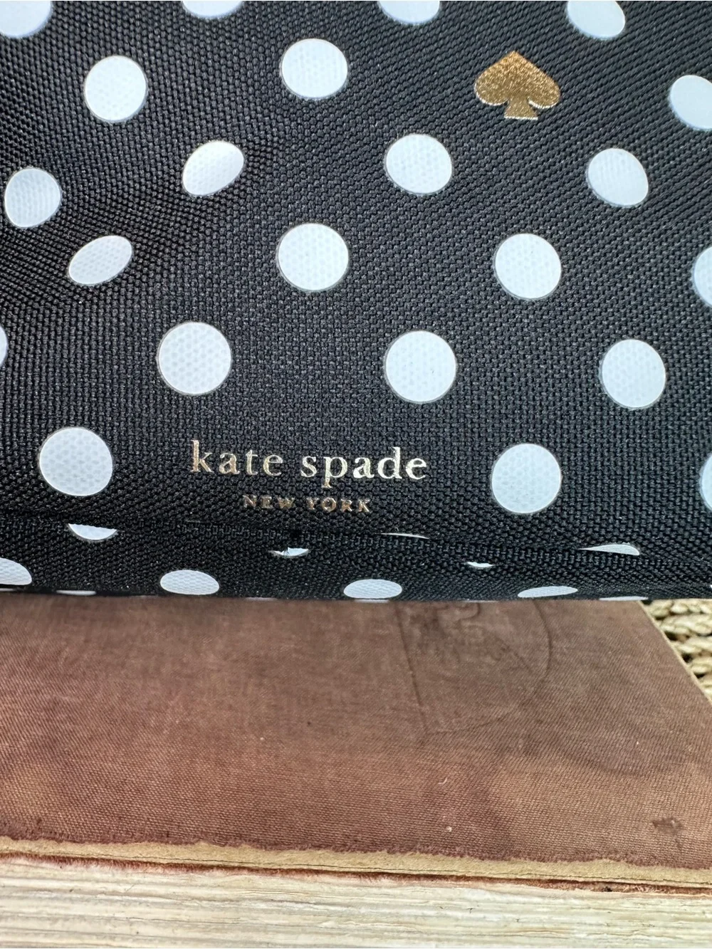 Kate Spade Polka Dot Insulated Lunch Tote Black/White NWT - Picture 7 of 13
